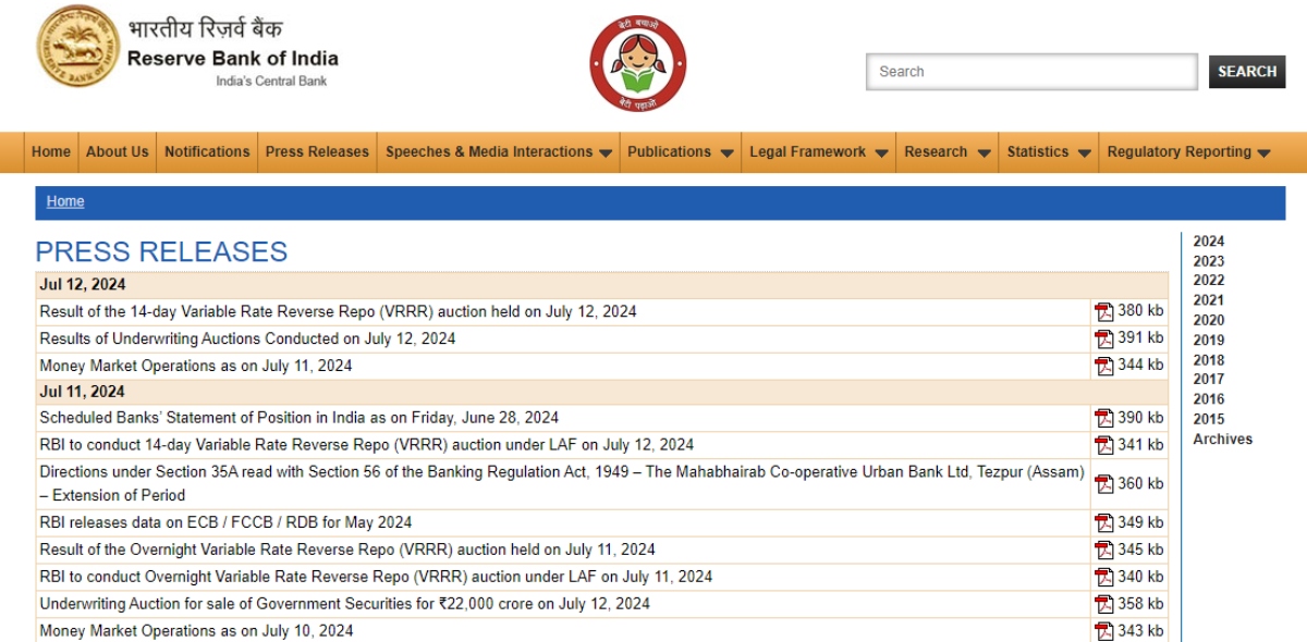 RBI Grade B Application Form