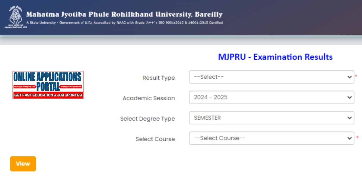 MJPRU Result 2024 Download Link